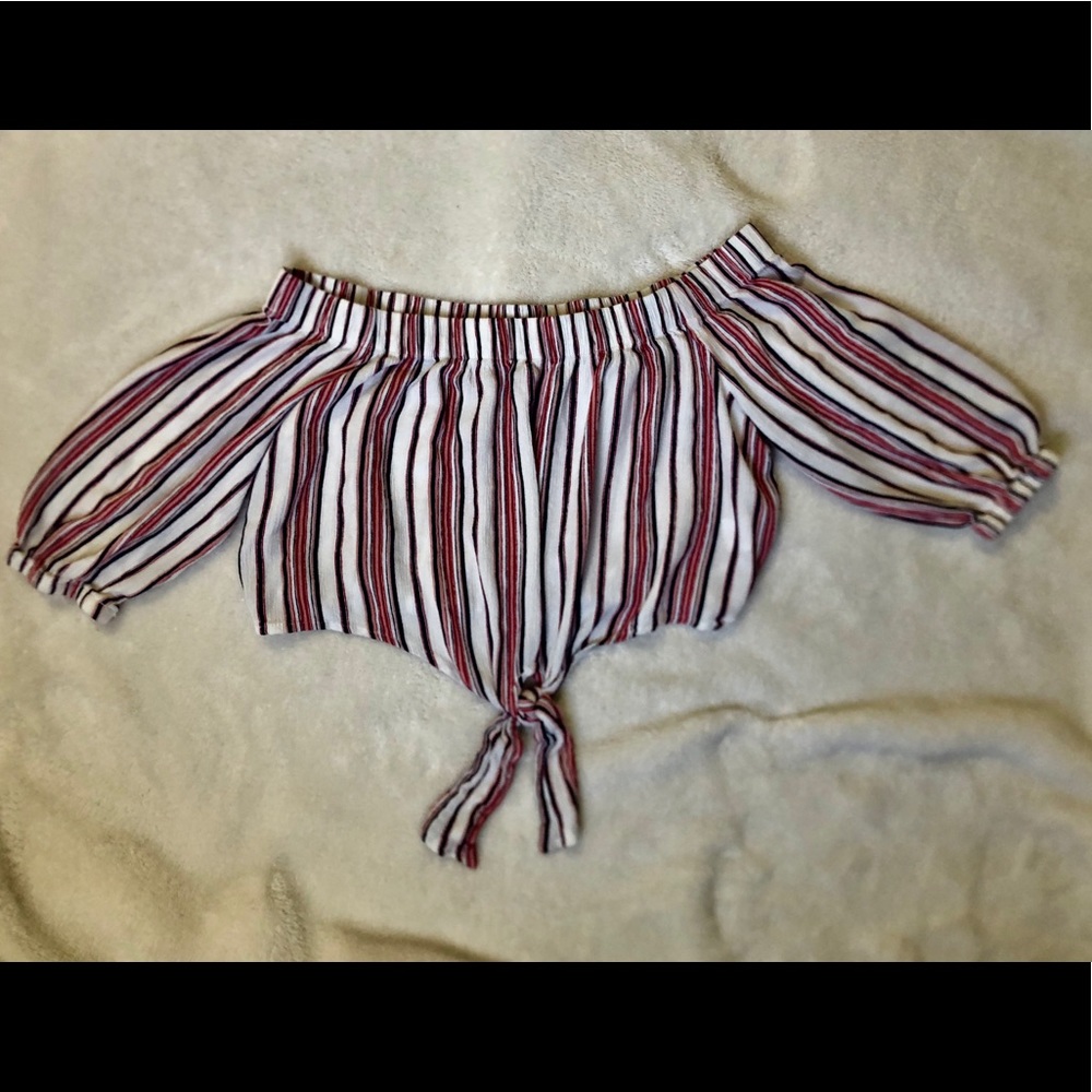 Ambiance Striped Crop Top.